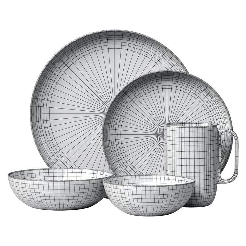 Miller Full Dinnerware Set Image 6