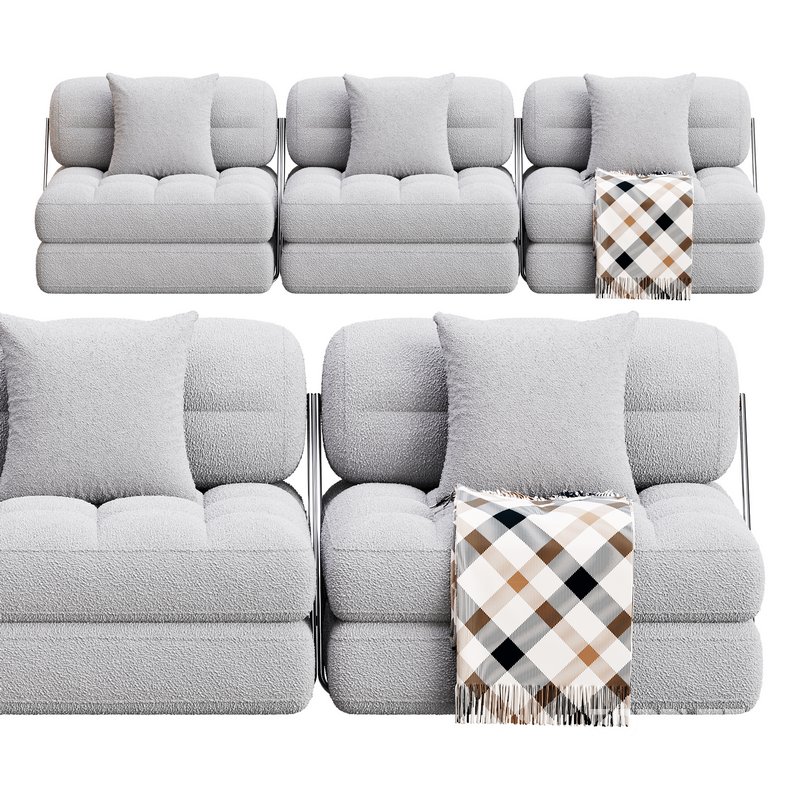 TALIA BOUCLE LOUNGE SOFA Image 8