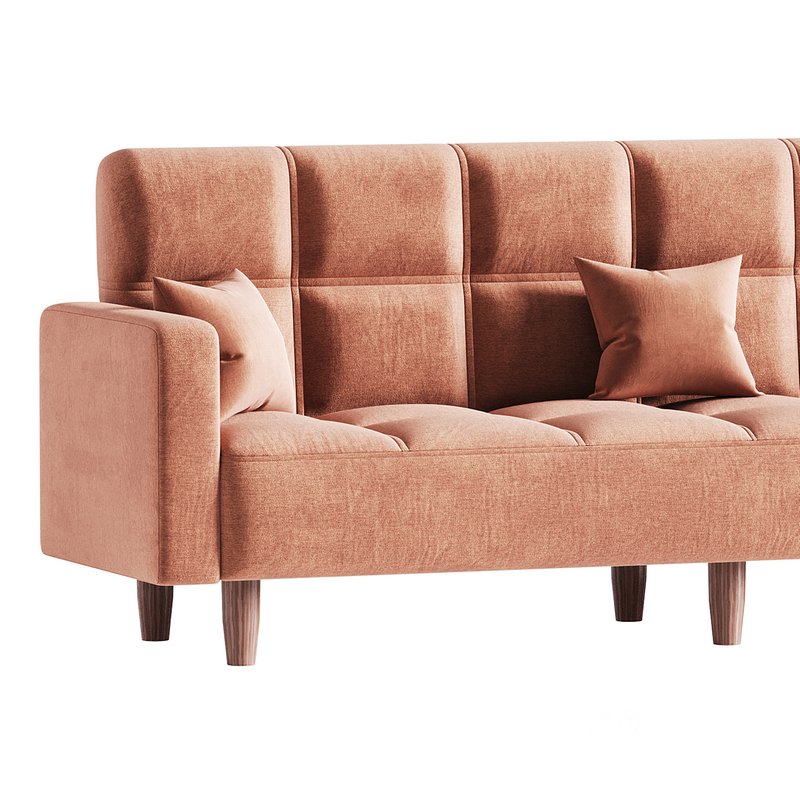 Modern 4-Seat Convertible Sofa Image 7