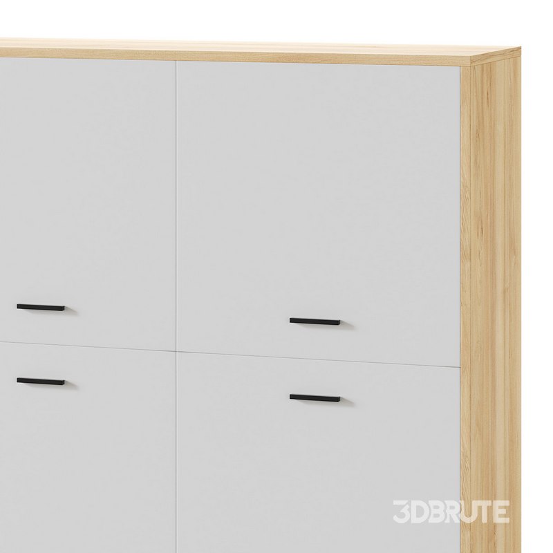 Cleveland-2 Wood White Cabinet Image 7