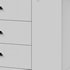 Komod INNOVO White Black Wood - Thumbnail 6