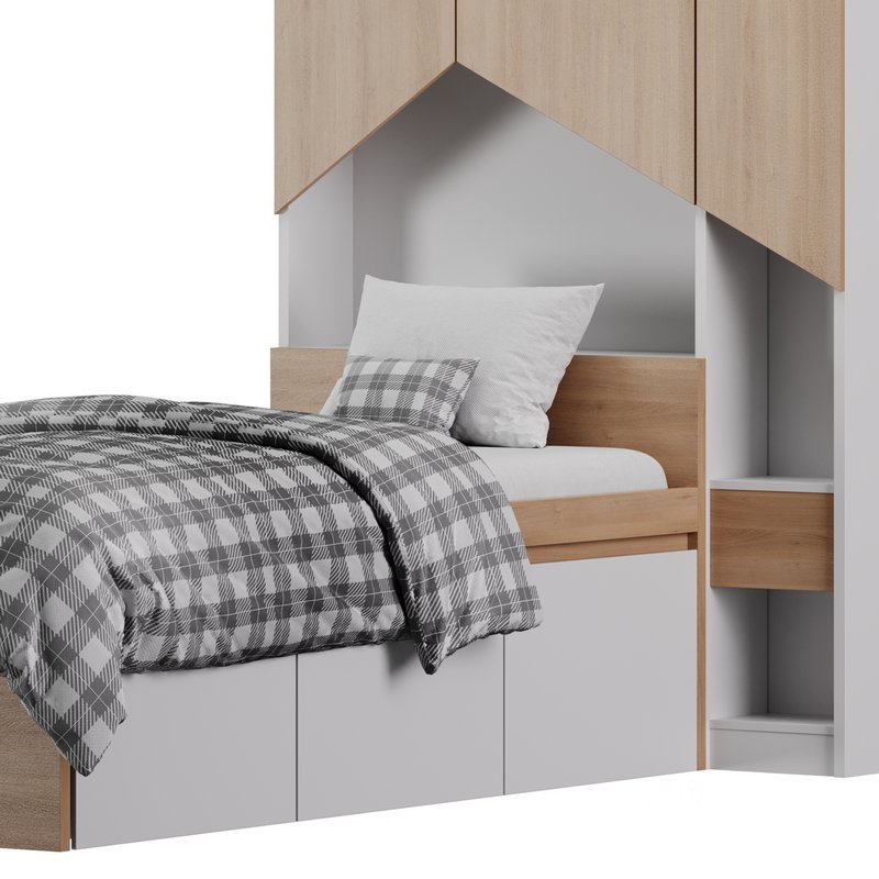 Penny Bed 2 90 White Plywood Image 5