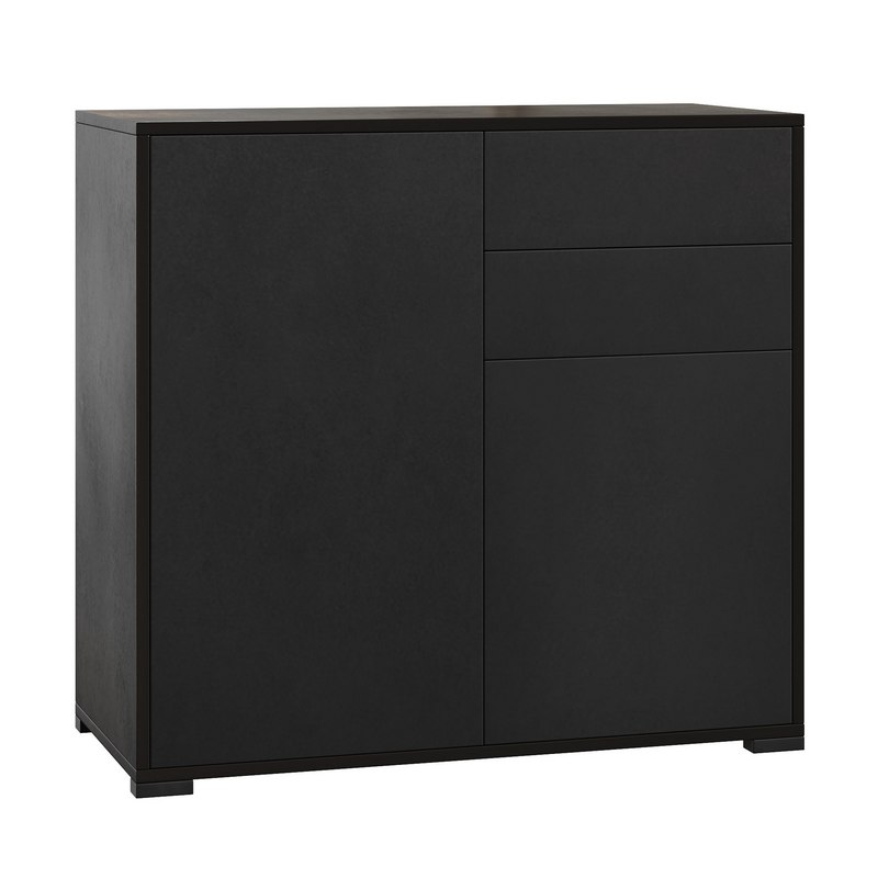 HOMCOM High Gloss Buffet Black Image 7