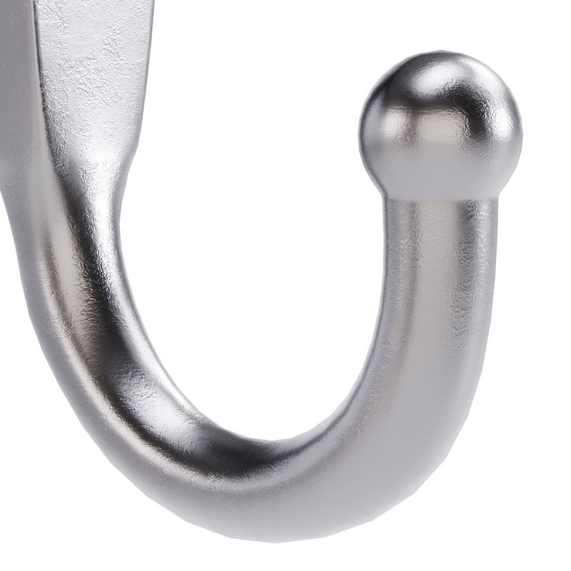 Black Wall Mount Coat Hook Image 7