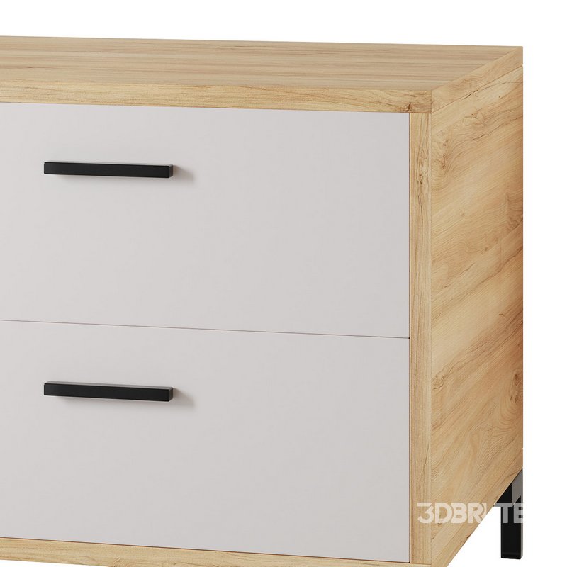 Bedside table Cleveland Wood Image 8