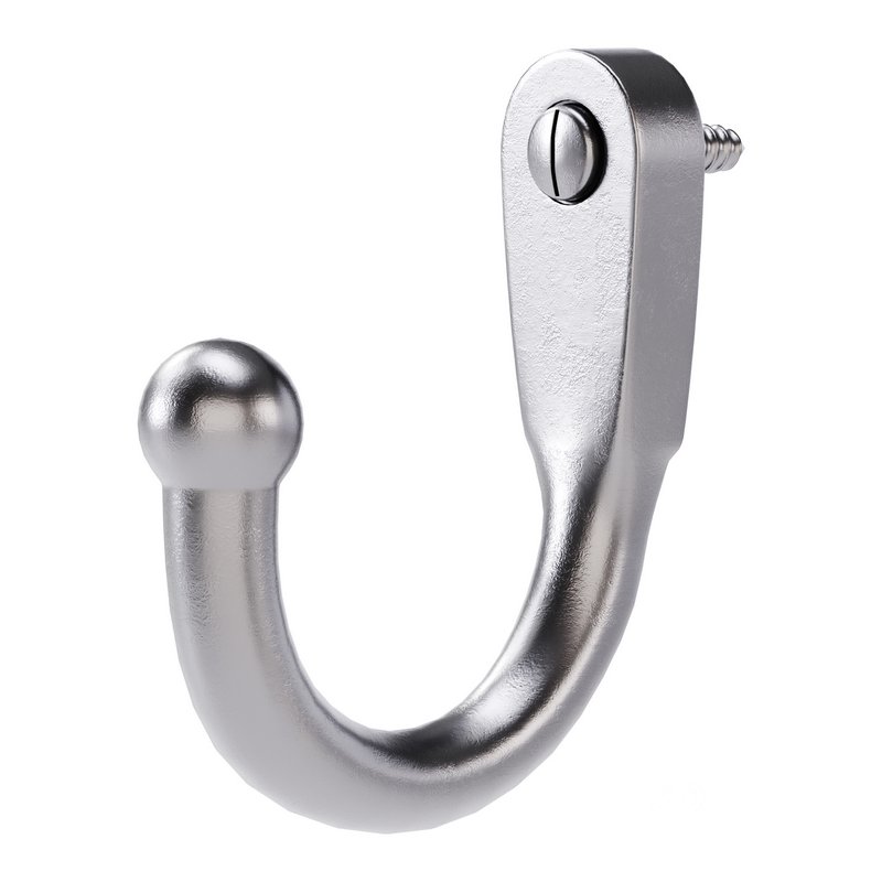 Black Wall Mount Coat Hook Image 10