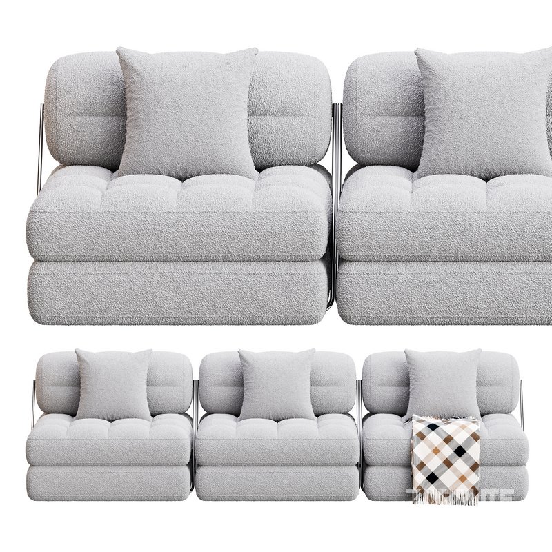 TALIA BOUCLE LOUNGE SOFA Image 6