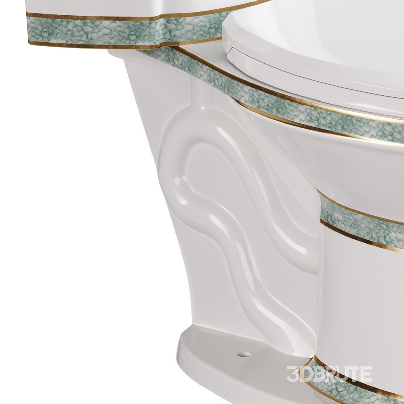 Corner Elongated Two Piece Dual Flush Bathroom Toilet Image 7