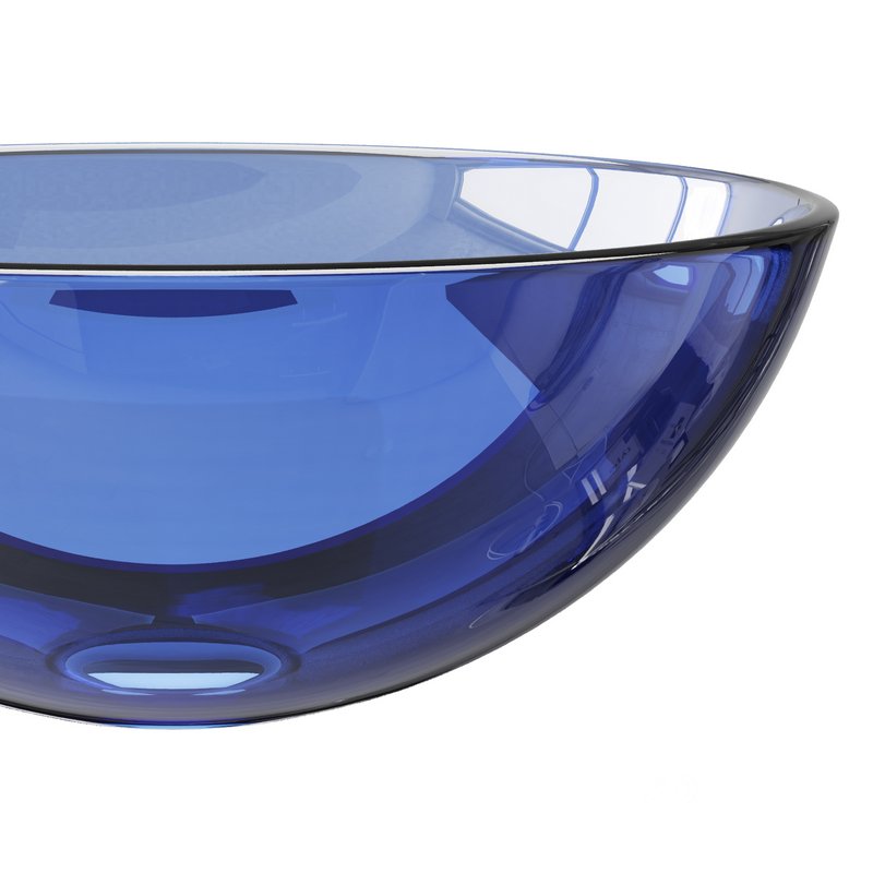 Blue Tempered Glass Vessel Sink Image 8