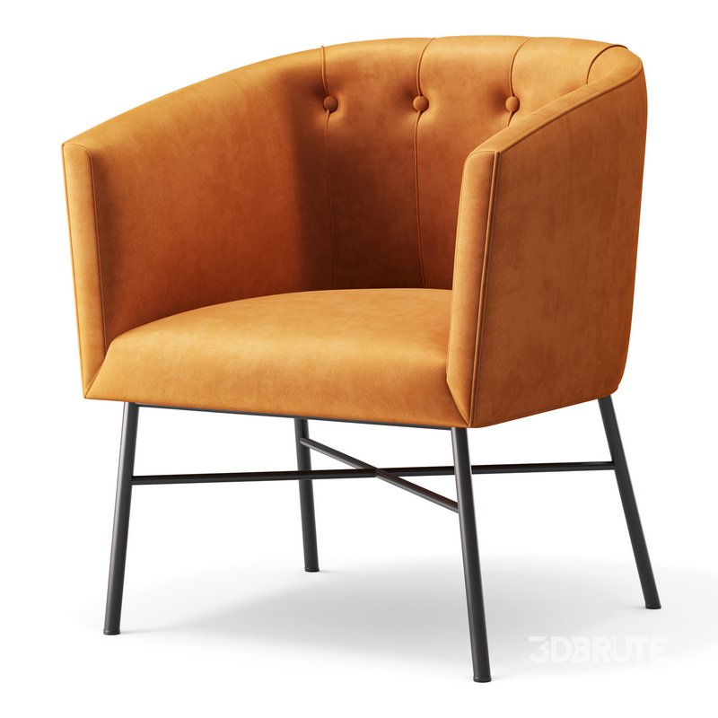 Aurelie Tub Chair in Emerald Green Velvet Image 8