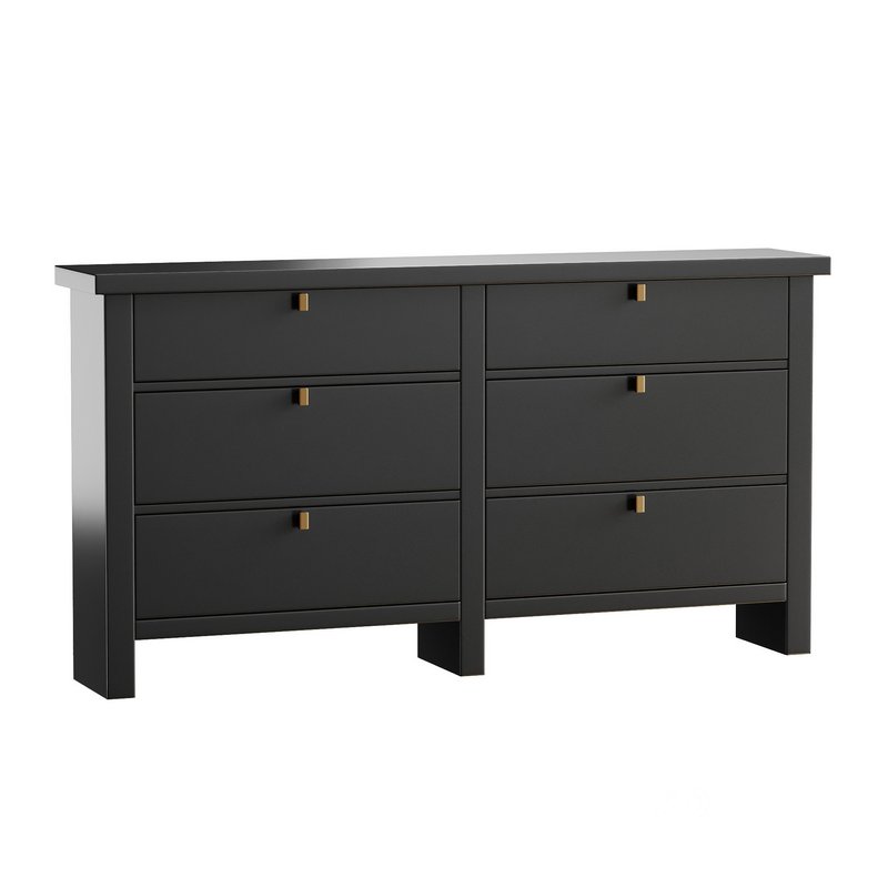 Modern Farmhouse 6-Drawer Dresser Image 8