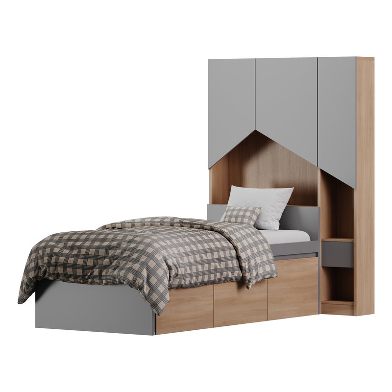 Penny Bed 2 90 White Plywood Image 7