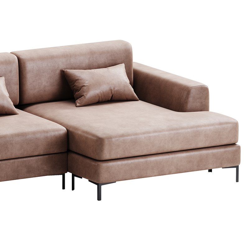 Corner sofa Edwin Velvet Terra Image 10