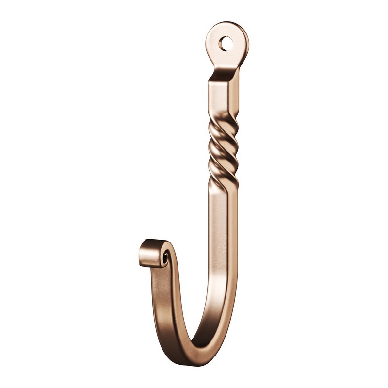 Black Wrought Iron Wall Mount Hooks Image 9