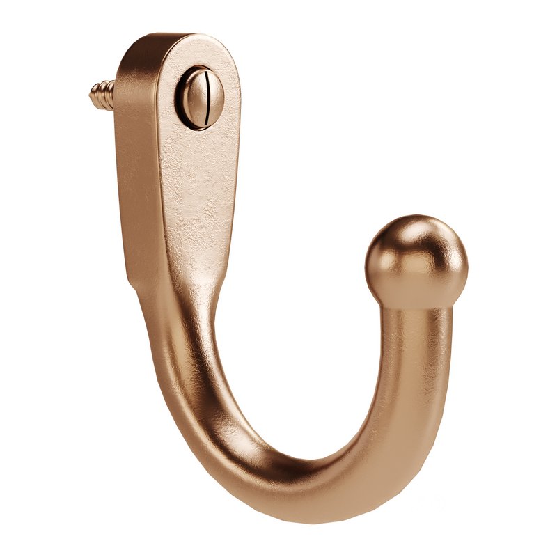 Black Wall Mount Coat Hook Image 8