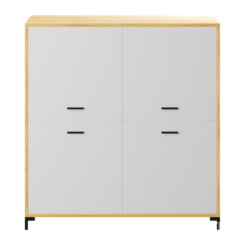 Cleveland-2 Wood White Cabinet Image 9