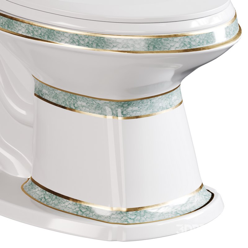 Corner Elongated Two Piece Dual Flush Bathroom Toilet Image 9