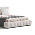 Addie White Boucle Minimalist Modern Bed - Thumbnail 10