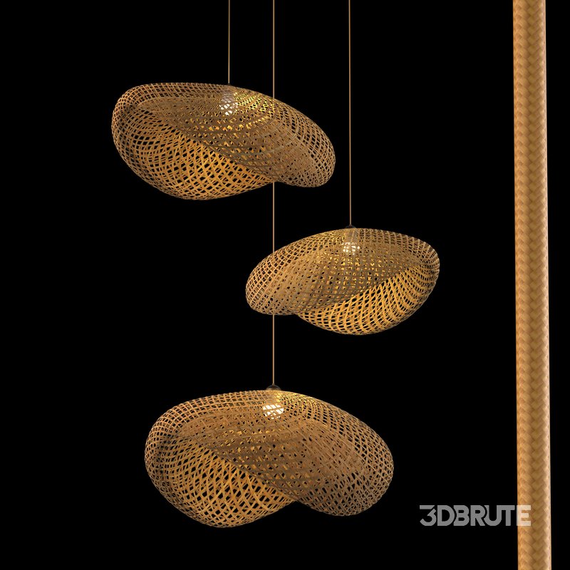 Bamboo Pendant Lamp Image 1
