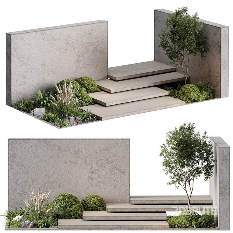 Landscape Furniture stairs – Set 01 Image 2