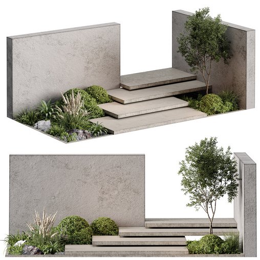 Landscape Furniture stairs – Set 01