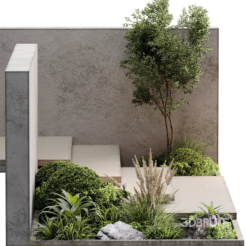 Landscape Furniture stairs – Set 01 Image 4