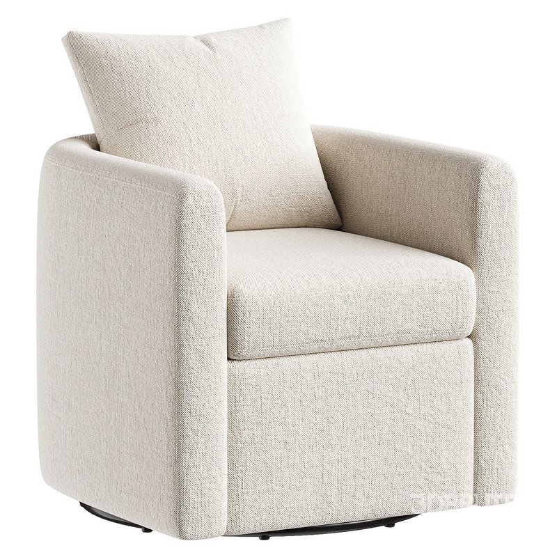 chelseaann upholstered swivel barrel Image 3
