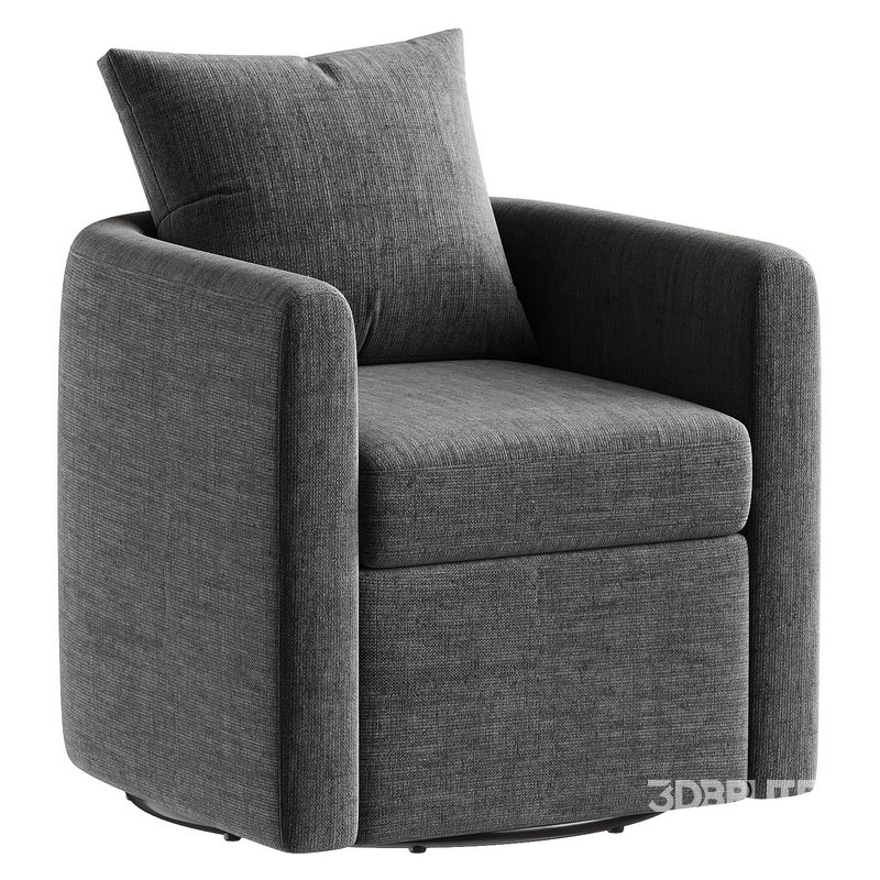 chelseaann upholstered swivel barrel Image 4