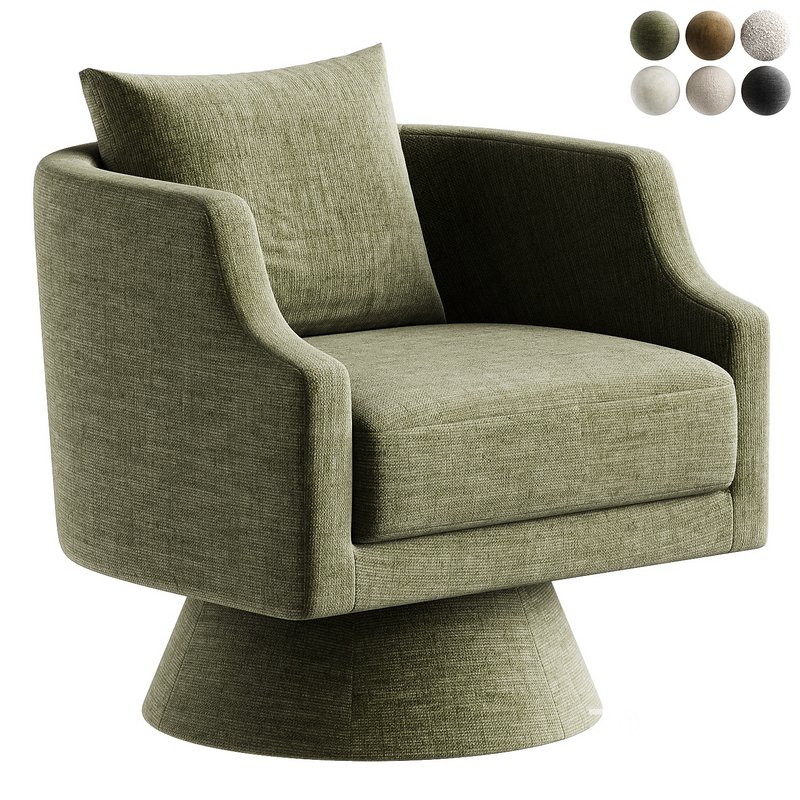 makeshia velvet swivel barrel Image 3