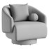 armchair polyanna swivel barrel - Thumbnail 7