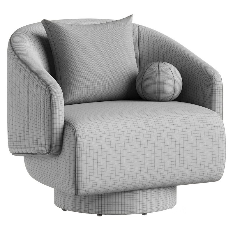 armchair polyanna swivel barrel Image 7