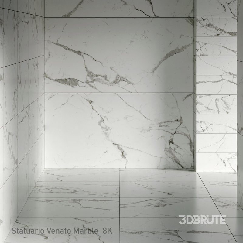 Statuario Venato Marble 8K Image 1