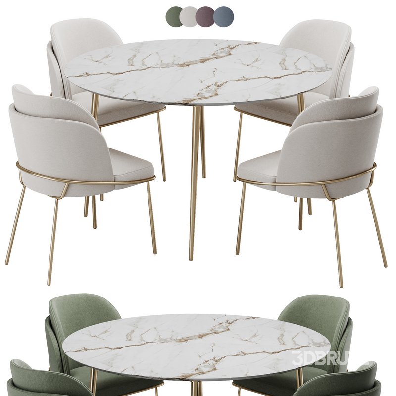 Dinning chair and table180 Image 1