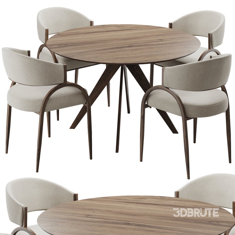 Dinning chair and table166 Image 1