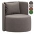 Armchair REYNAUX CURVE GRAY 1 - Thumbnail 1