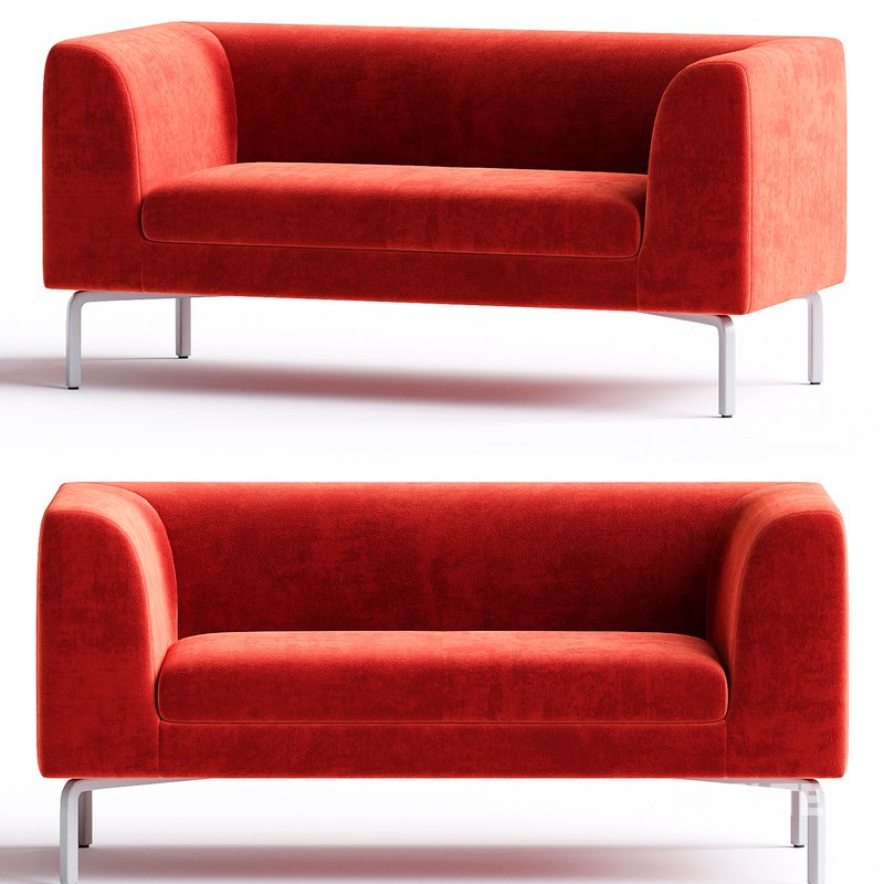 qizil metal 2 divan Image 1