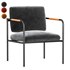 Sauder Boulevard Cafe Metal Lounge Chair Charcoal Gray Finish - Thumbnail 1