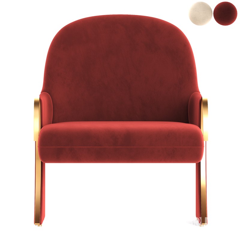 Uncommon Brass and Upholstered Art Deco Revival Lounge Chairs Image 3