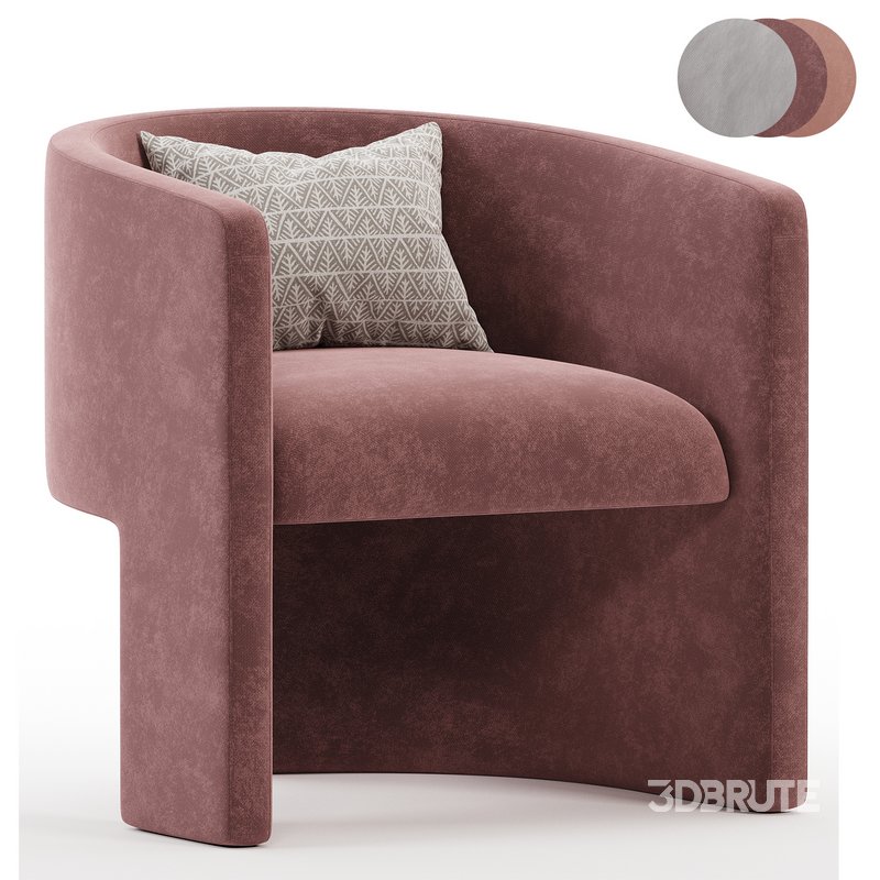 Martinique Chair in Velvet Image 1