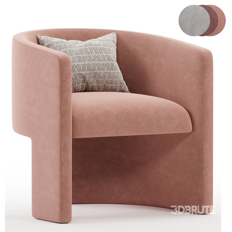 Martinique Chair in Velvet Image 3