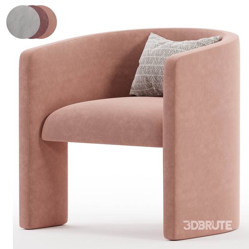 Martinique Chair in Velvet Image 6