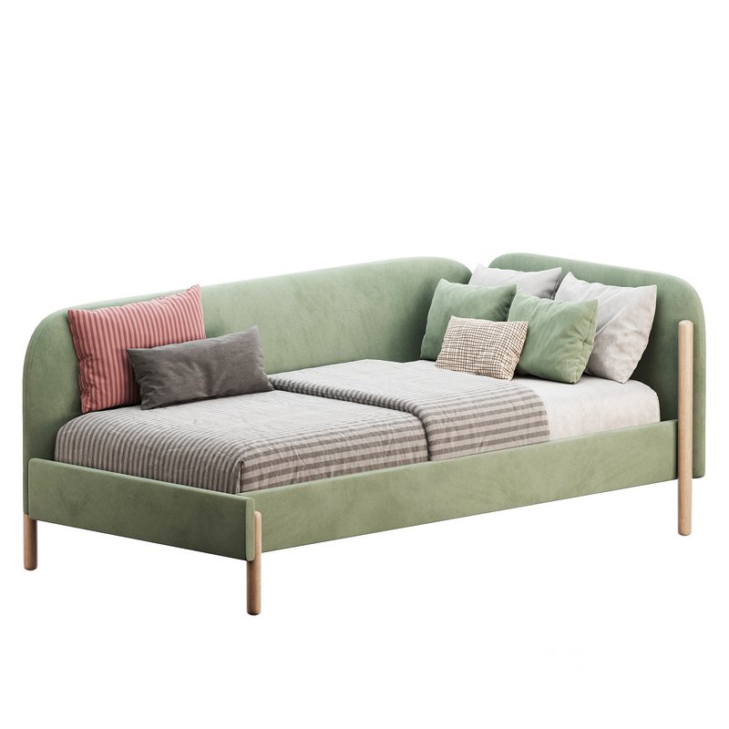 Casey Bed 90 Velvet Coral Image 6