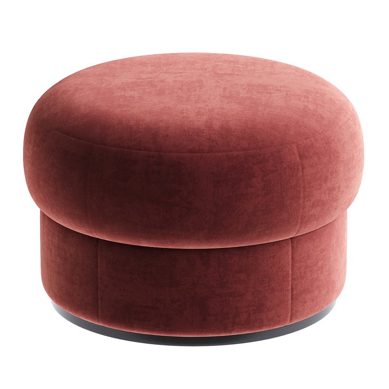 pouf sariq dumaloq Image 3