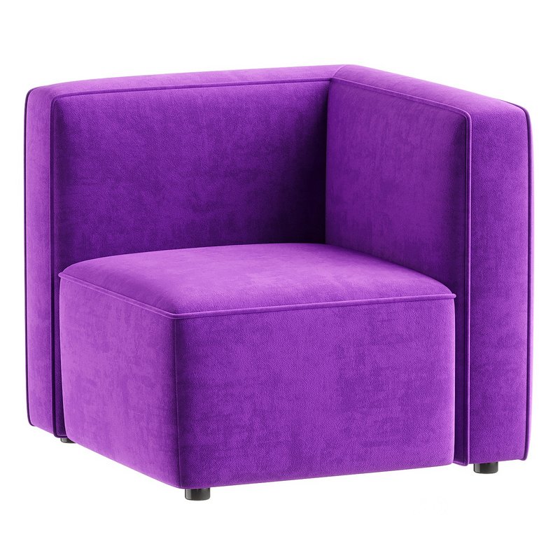 seriy kreslo kichkina Image 2