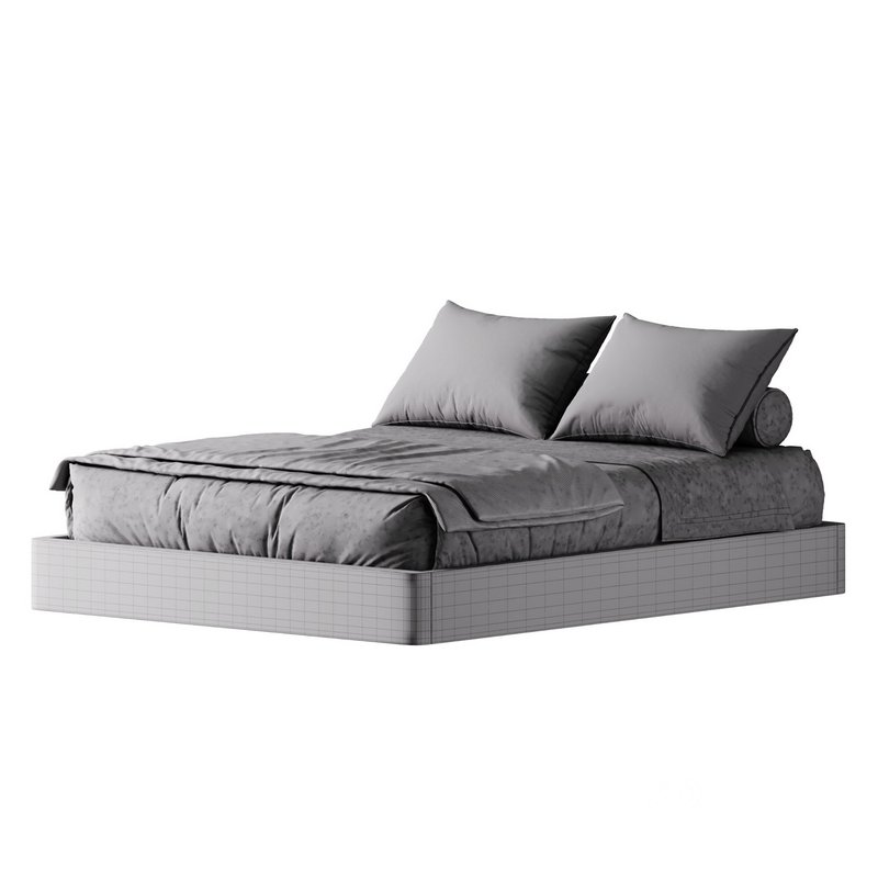 Grey Platform Bed Image 14