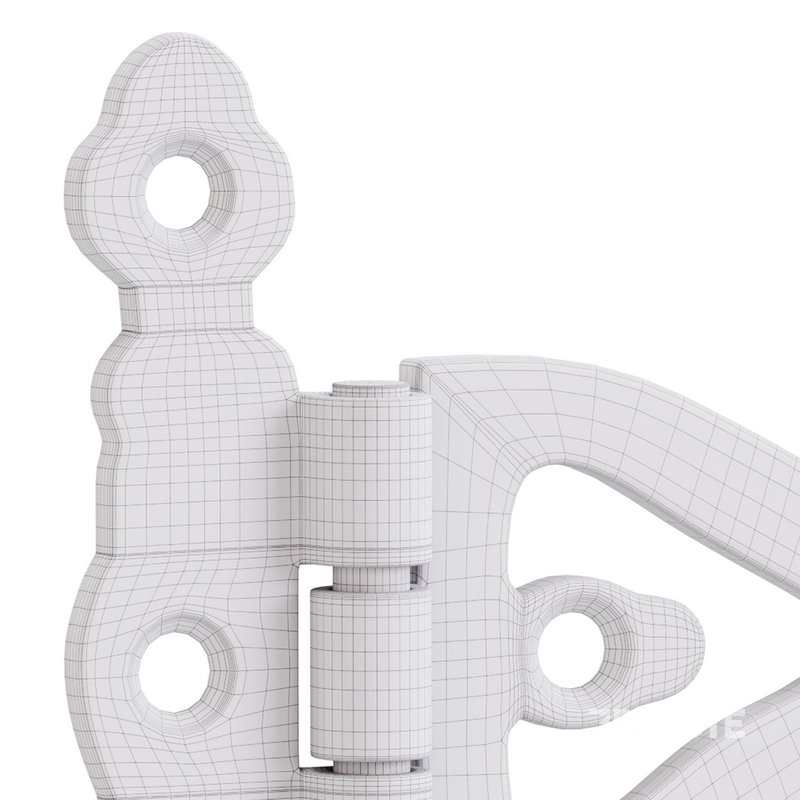 Black Wrought Iron Door Hinges Image 15