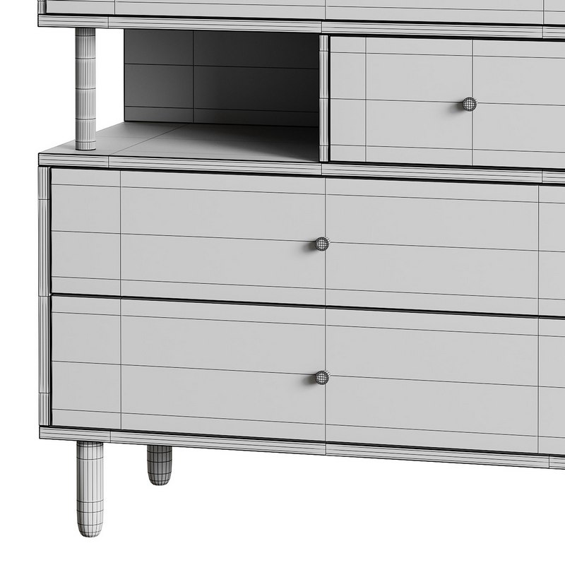 Deakins Chest of Drawers 1 Gene Latte Plywood Image 14