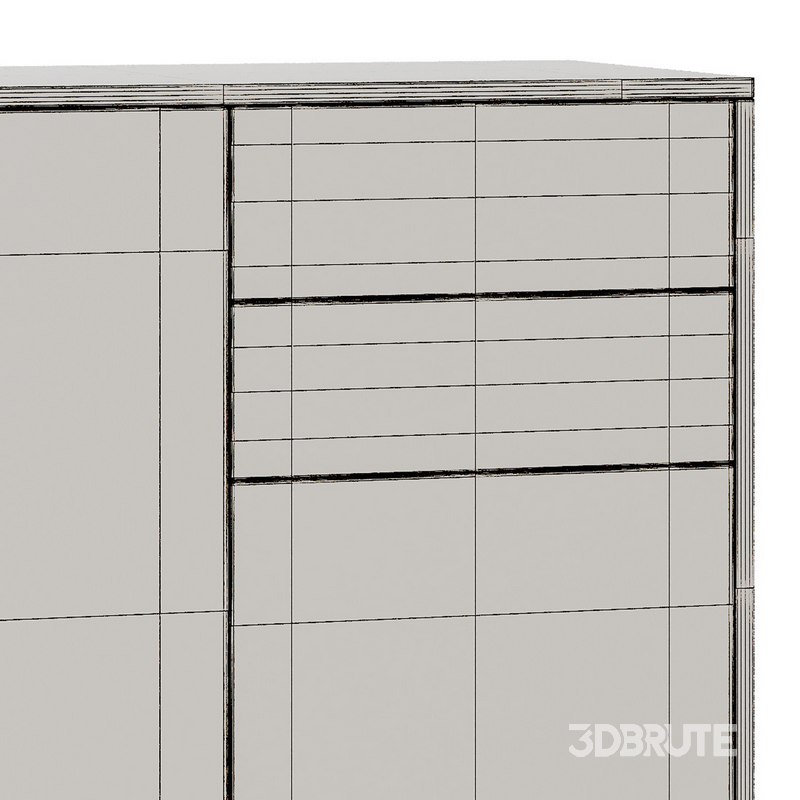 HOMCOM High Gloss Buffet Black Image 13