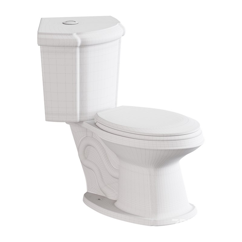 Corner Elongated Two Piece Dual Flush Bathroom Toilet Image 16