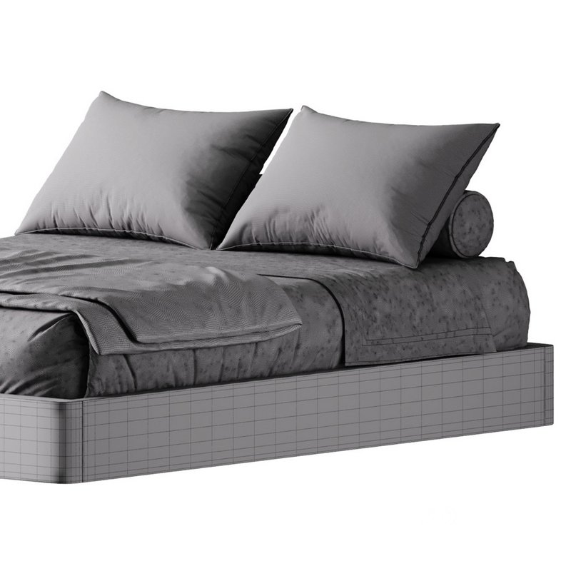 Grey Platform Bed Image 15